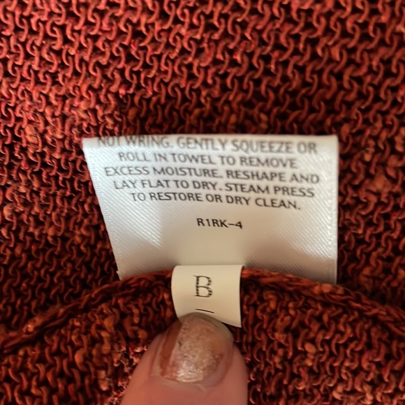 Eileen Fisher Burnt Rust Open Front Cardigan XS - Picture 9 of 11